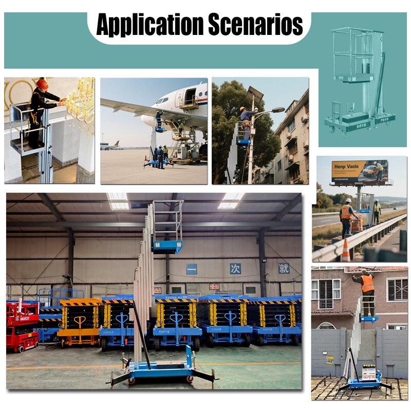 Electric Single Mast Lifting Platform Manufacturer - 4M-10M Aluminum Alloy for Home Use