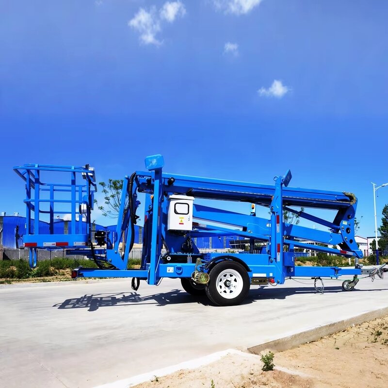 Telescoping Spider Boom Lift Factory - 10m-20m Hydraulic Man Lift Towable