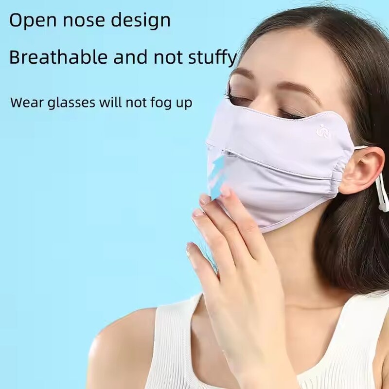 Face Mask Manufacturer - OEM/ODM Summer Ice Silk Sunscreen Full Face