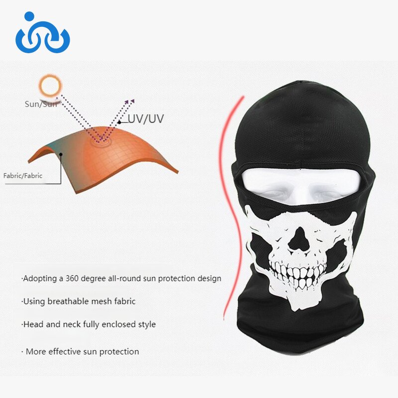 Balaclava Manufacturer - OEM Customizable logo Skull Cycling Face