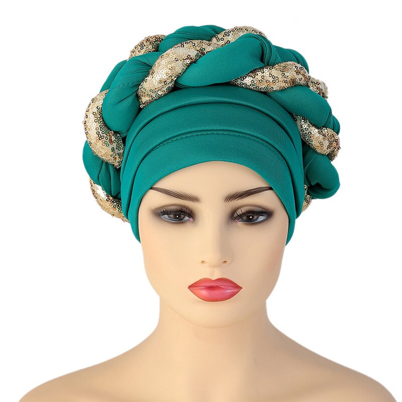Hijab Manufacturer - OEM/ODM Muslim Braid Beanie Caps African Turbans