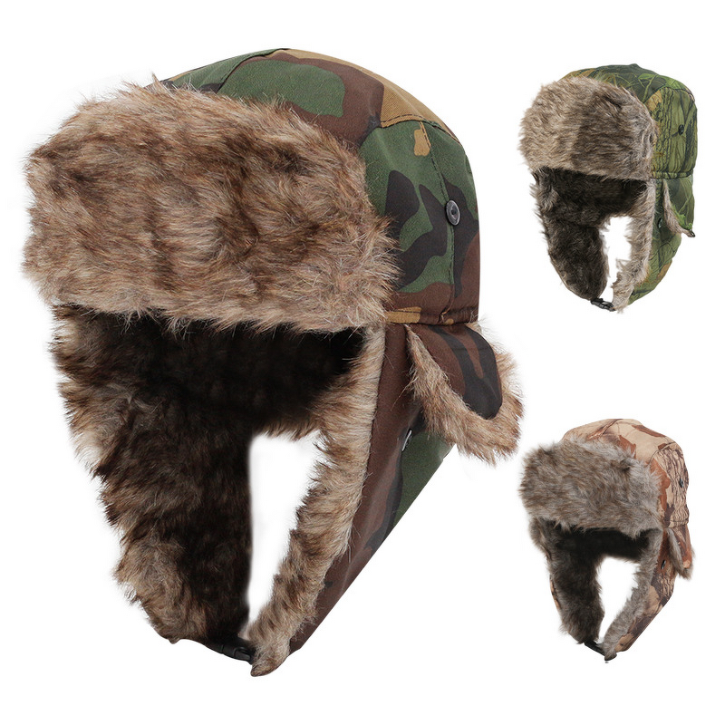 Pilot Hat Manufacturer - OEM/ODM Winter Camouflage Cycling Windproof Cold