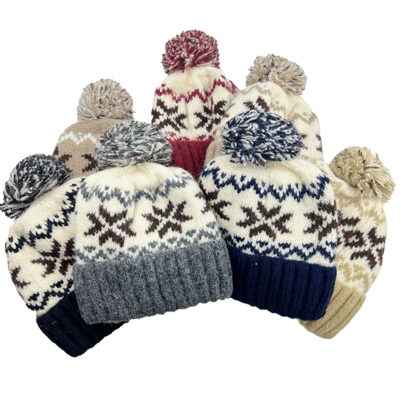 Knitted Hat Manufacturer - OEM/ODM Fashionable Color Matching Warm Jacquard