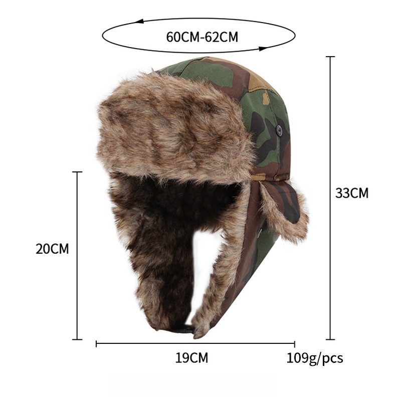 Pilot Hat Manufacturer - OEM/ODM Winter Camouflage Cycling Windproof Cold