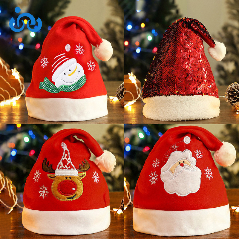 Christmas Hat Manufacturer - OEM/ODM Party Decoration Antlers Gold-green