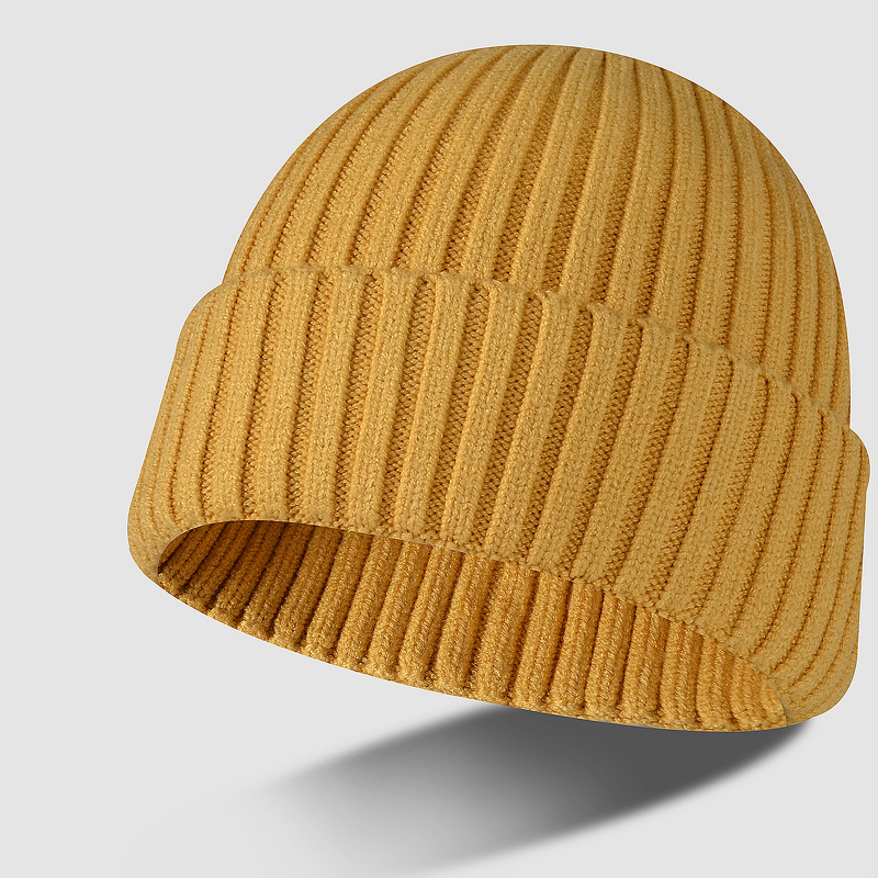 Knitted Hat Manufacturer - OEM/ODM Thickened Autumn Winter Trend Solid Color