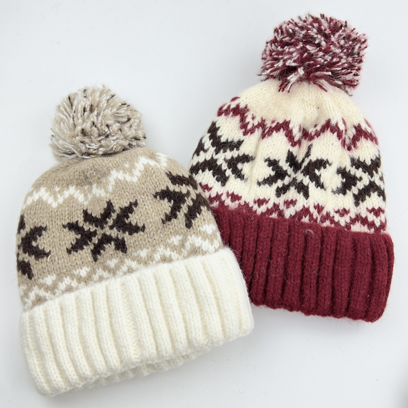 Knitted Hat Manufacturer - OEM/ODM Fashionable Color Matching Warm Jacquard
