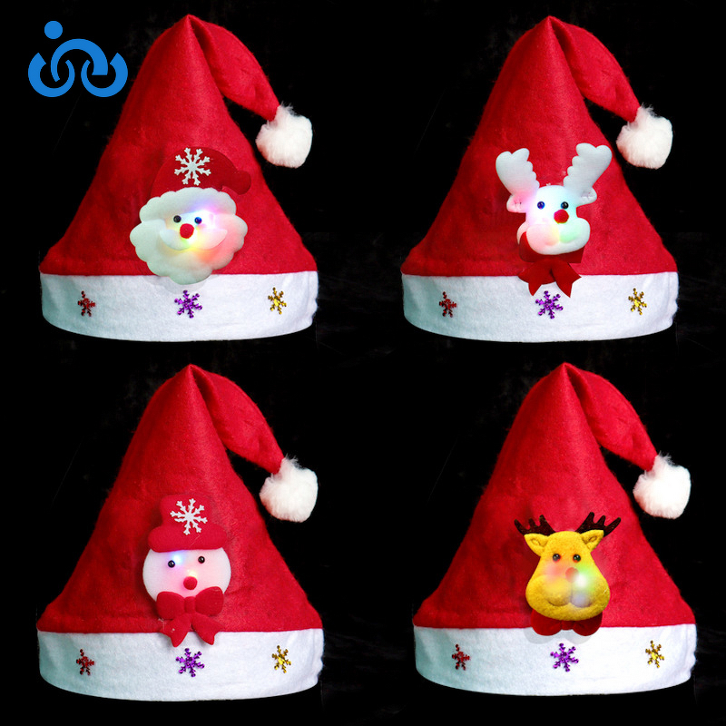 Santa Hats Manufacturer - Wholesale Glowing Christmas Gift Decorations