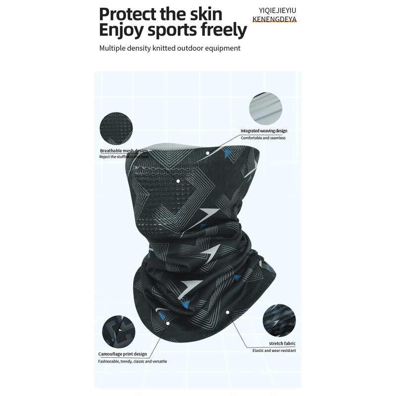 Cycling Face Mask Manufacturer - OEM/ODM Summer Mesh Breathable Camouflage