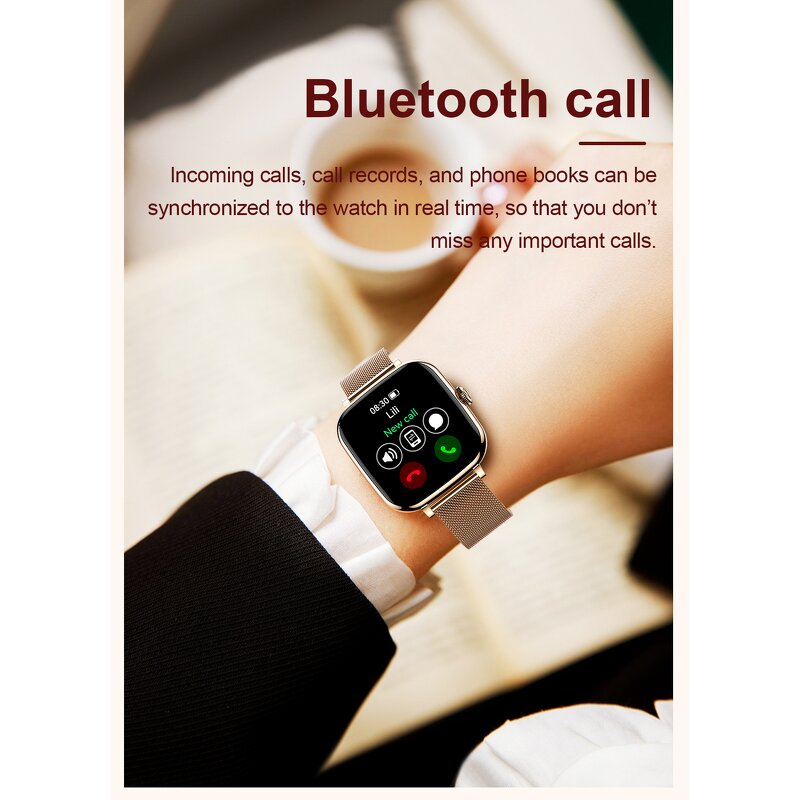 AI Smart Watch Supplier - 1.72inch TFT Ladies New Design IP68 Fitness Tracker