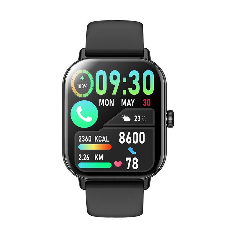 Smart Watch Supplier - 1.96 Inch AMOLED IP68 Waterproof Square Heart Rate