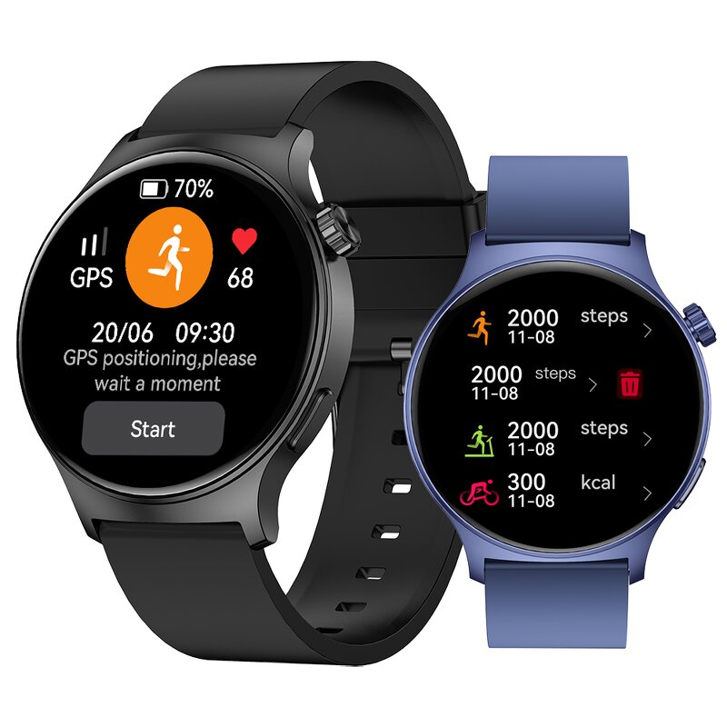 GPS Sports Smartwatch Supplier - 1.43'' AMOLED IP68 Trajectory BT Call Men Women