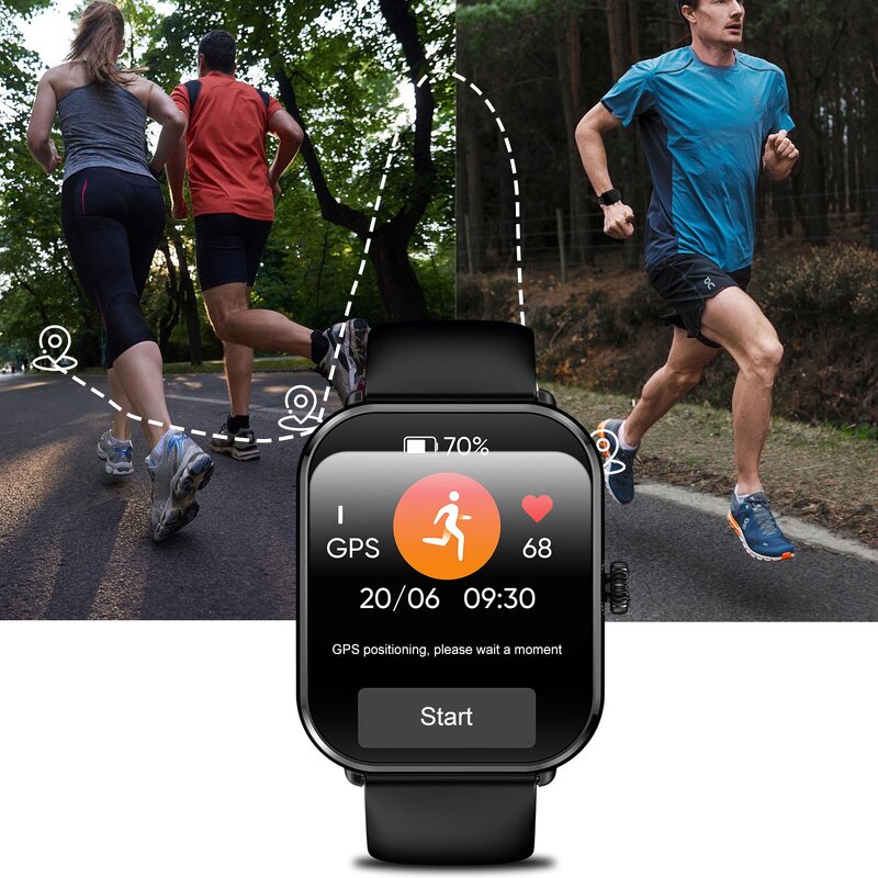 Fashion Smart Watches Supplier - IP68 Waterproof 1.93" Amoled Outdoor GPS