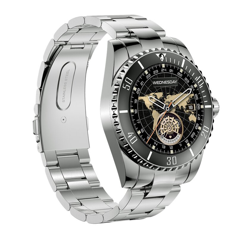 Luxury Business Sports Watches Factory - 5ATM Waterproof Stainless Steel Bracelet