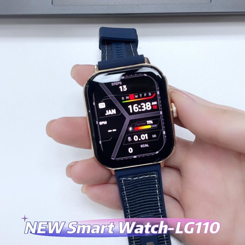 GPS Smart Watch Manufacturer - 1.96inch Big Screen AI Voice BT Call Fitness