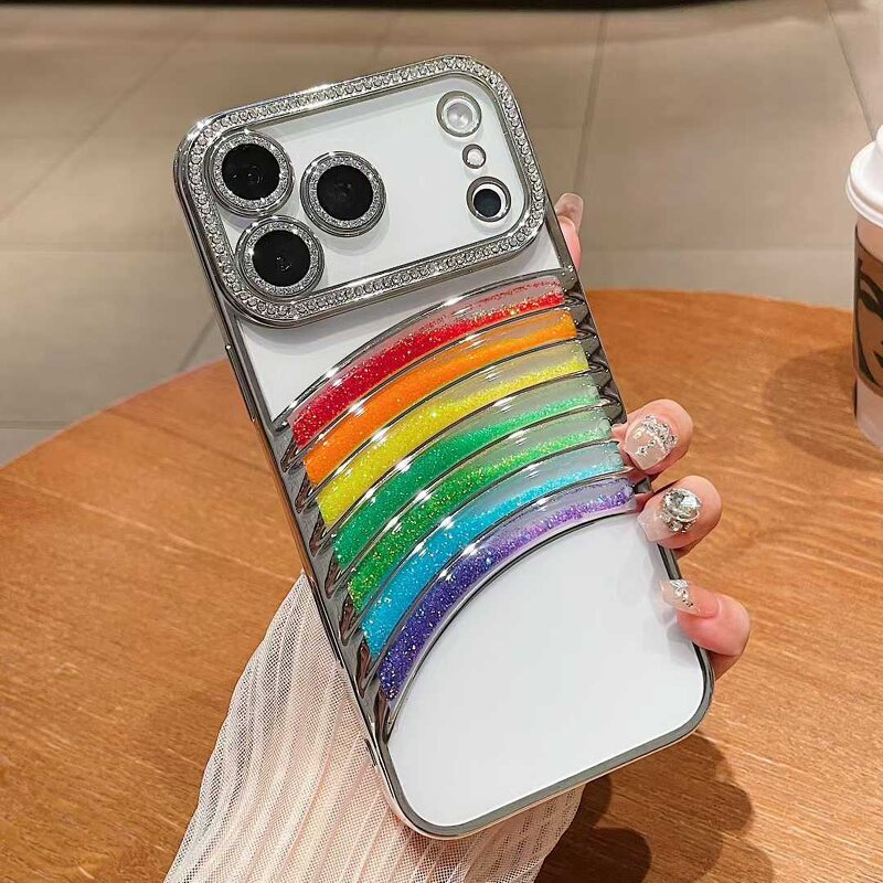 Phone Case Manufacturer - OEM/ODM Luxury Glitter rainbow for Iphones 17