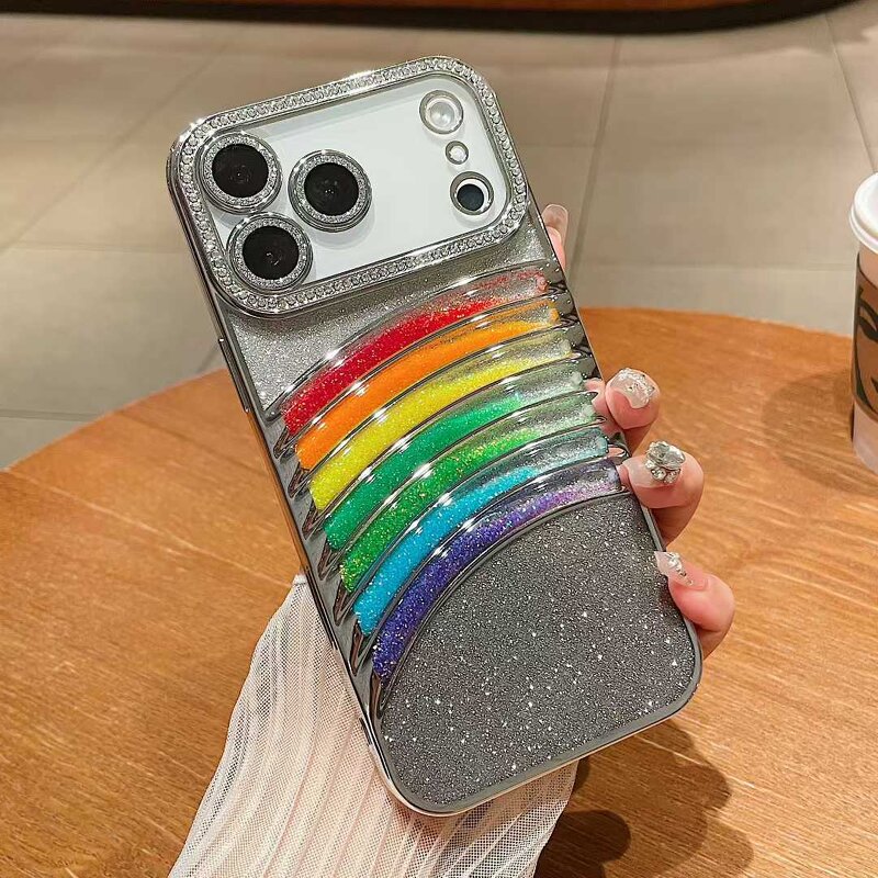 Phone Case Manufacturer - OEM/ODM Luxury Glitter rainbow for Iphones 17