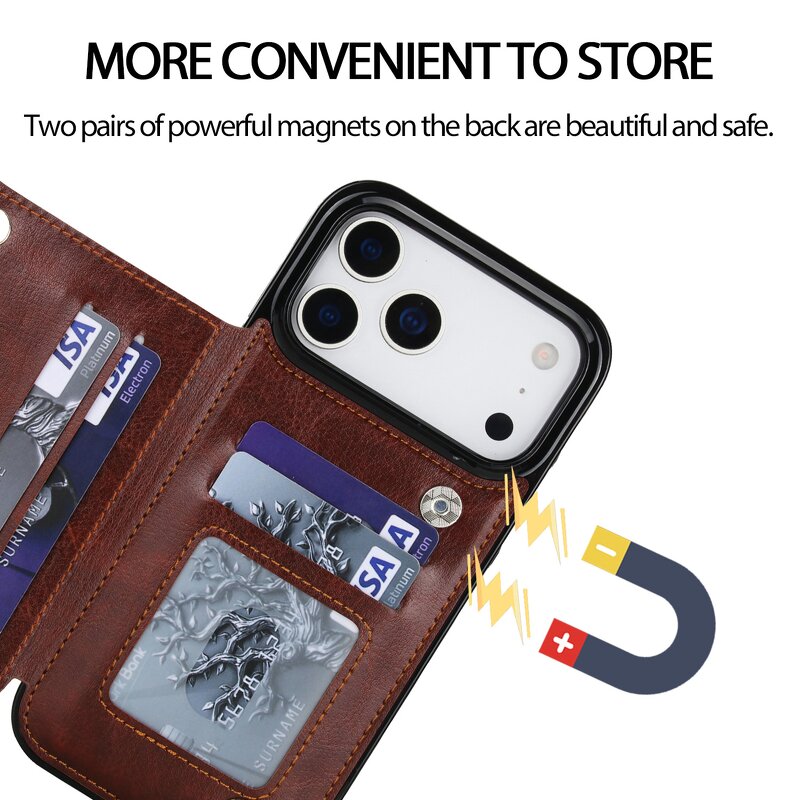 Phone Case Manufacturer - OEM/ODM Luxury Card Slot Wallet for Iphone 17