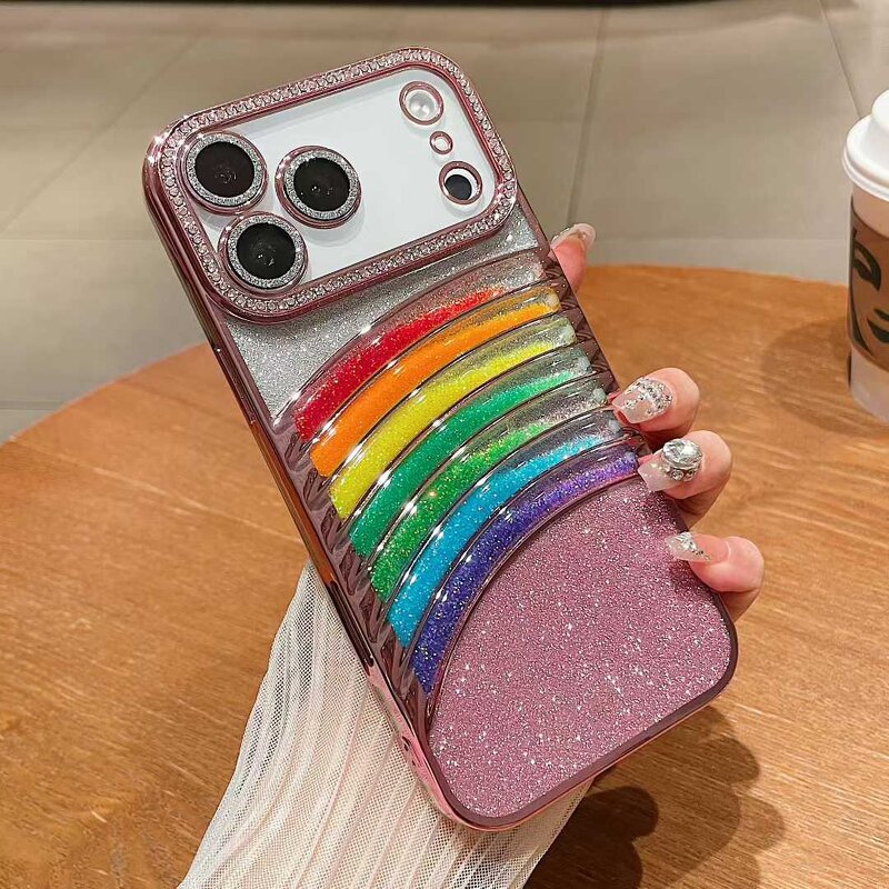 Phone Case Manufacturer - OEM/ODM Luxury Glitter rainbow for Iphones 17