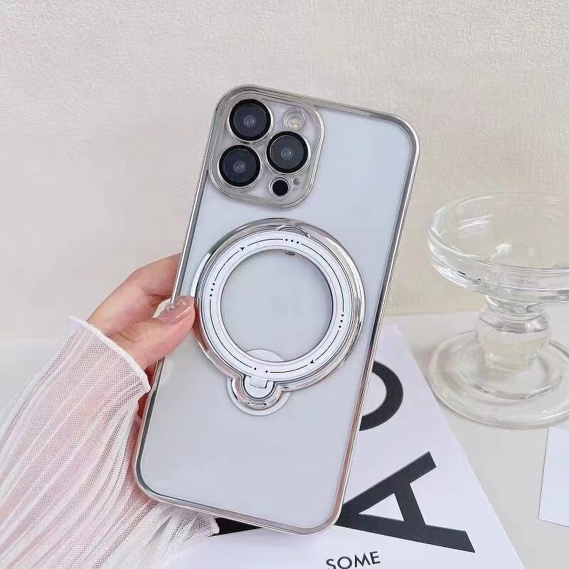 Phone Case Manufacturer - OEM/ODM Honatop Magnetic Phone Cover Clear Plated