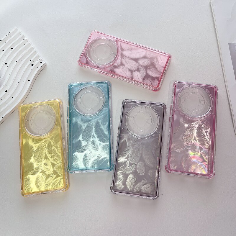 Phone Case Manufacturer - OEM Customized Feather Laser Silver Effect