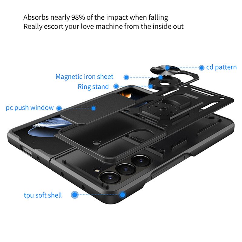 Phone Case Manufacturer - OEM/ODM 360 Full TPU PC Stand Heavy Duty Three
