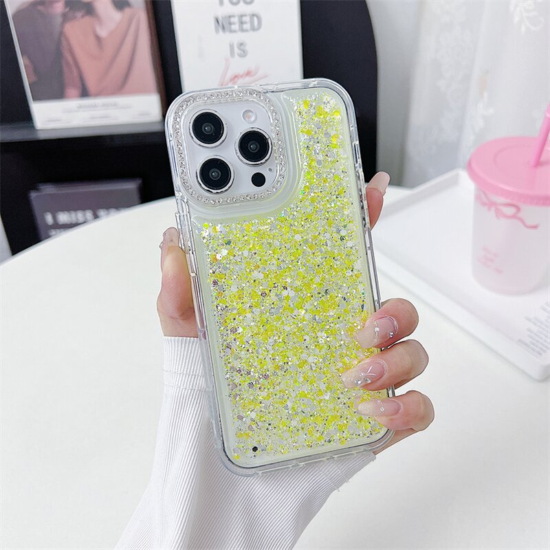 Phone Case Manufacturer - OEM/ODM Girls Style Shining Glitter for Samsung