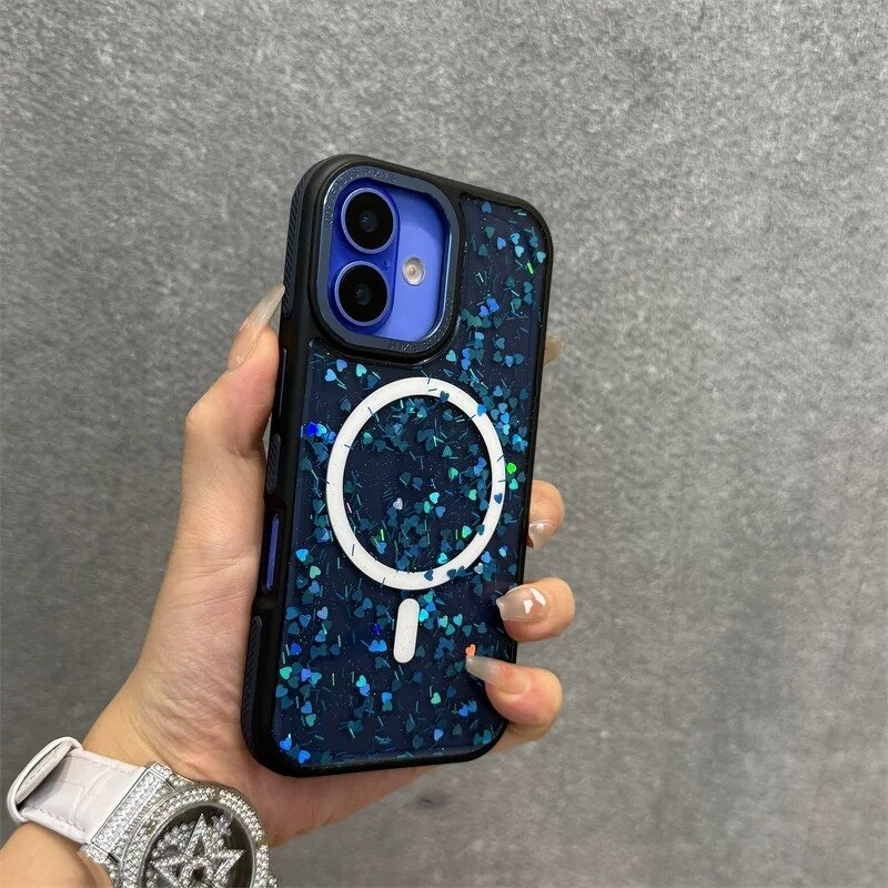 Phone Case Manufacturer - OEM/ODM Shinny Transparent Dropper Love Glitter