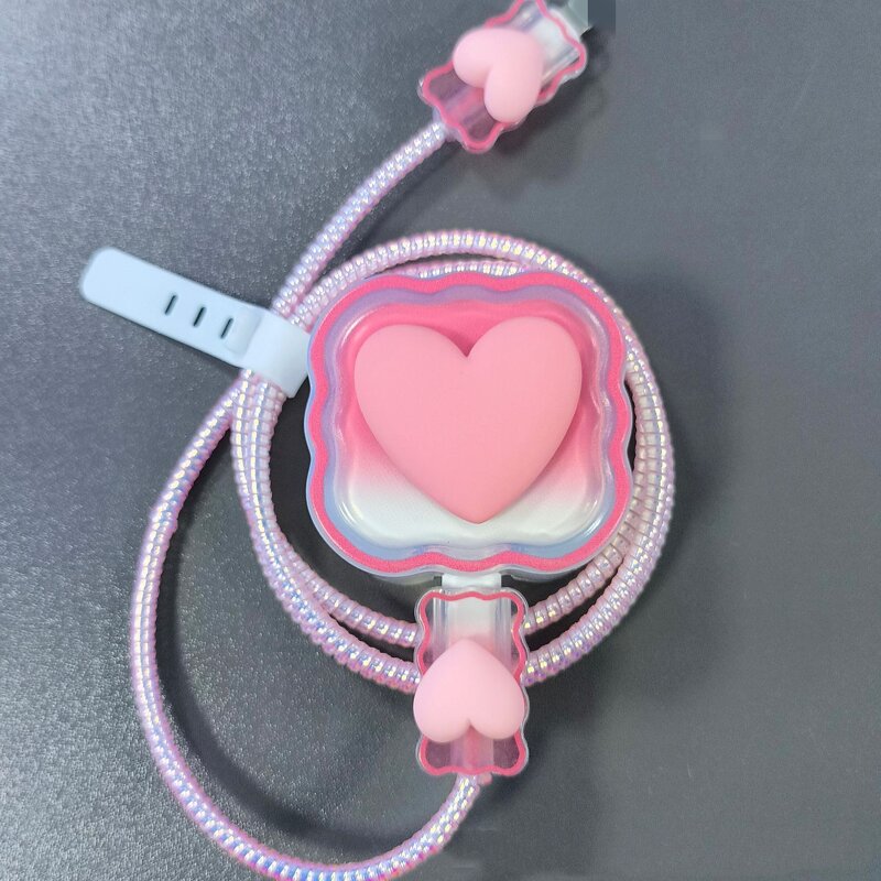 Charger Protector Cover Manufacturer - OEM/ODM Fashion Gradient 3D Cute