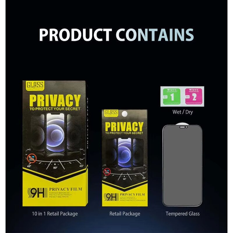 Screen Protector Manufacturer - OEM/ODM Privacy Anti-Spy Silk Tempered