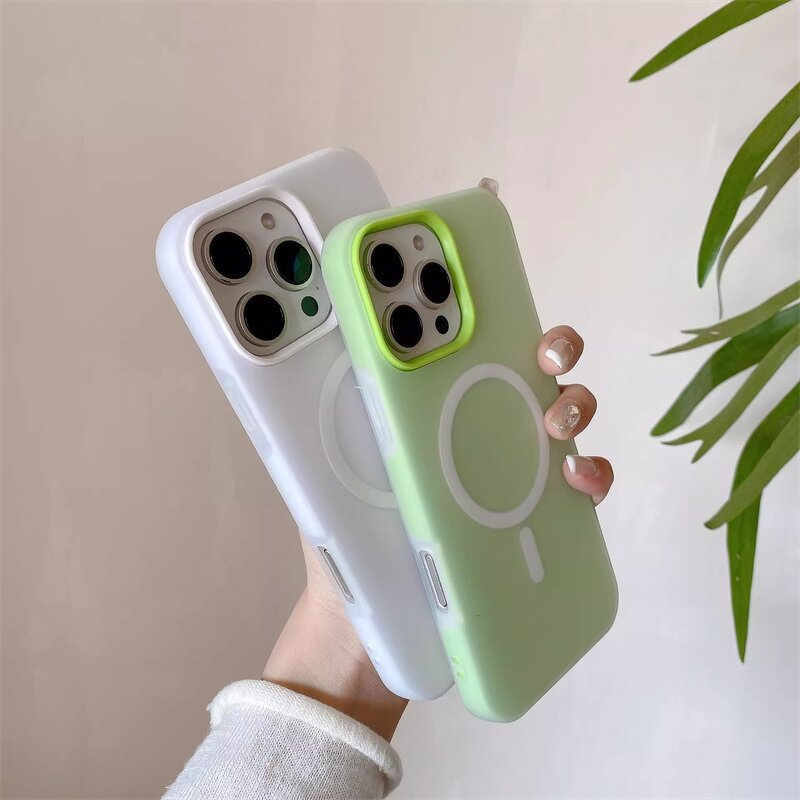 Phone Case Manufacturer - OEM/ODM 2 In 1 Colorful Matte Magnetic Frosted