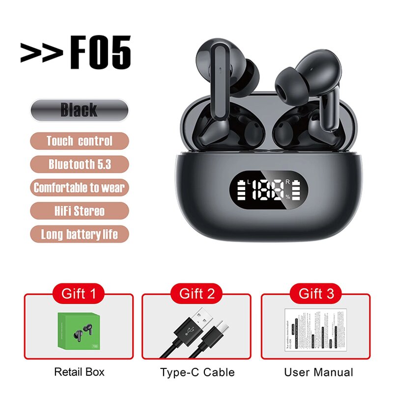 Earbuds Manufacturer - OEM/ODM F05 TWS Mini Audifonos 5.3 In-Ear
