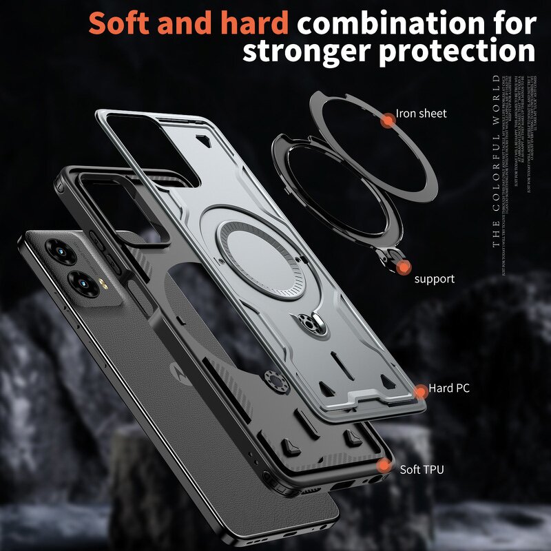 Phone Case Manufacturer - OEM/ODM For Motorola Edge 60 Hard Metal Ring
