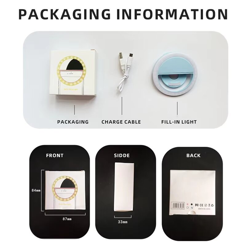 Selfie Light Manufacturer - OEM Custom Clip On Tripod with Rechargeable