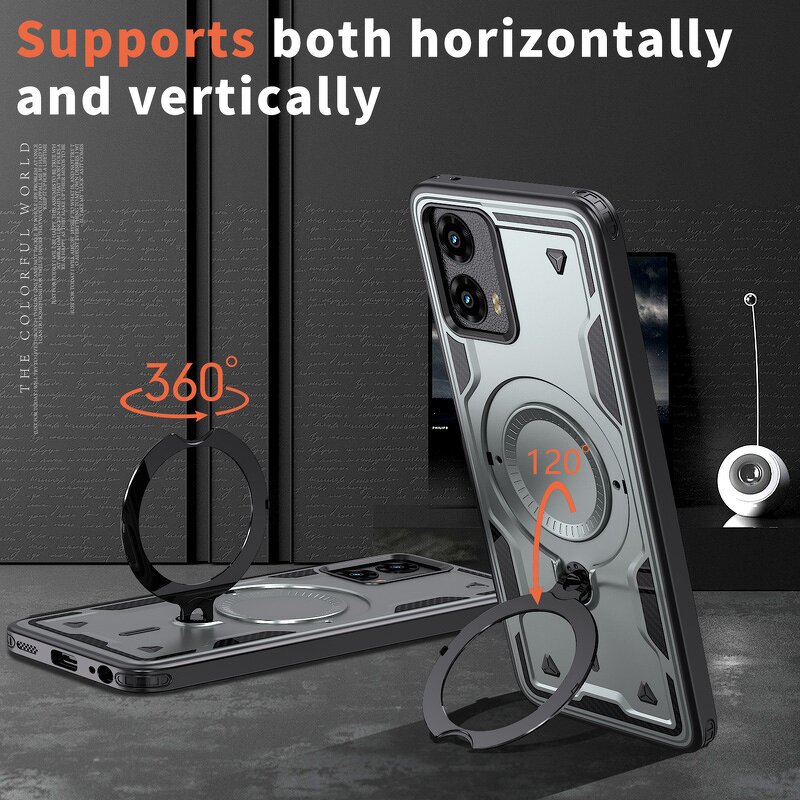 Phone Case Manufacturer - OEM/ODM For Motorola Edge 60 Hard Metal Ring