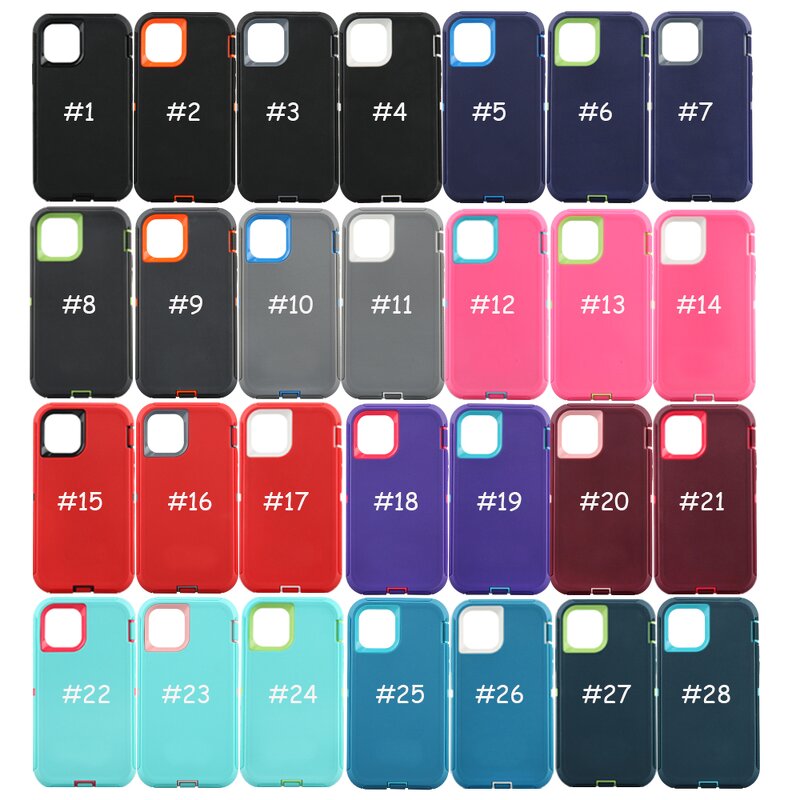 Phone Case Manufacturer - Wholesale 3 Layers Retail Box Heavy Duty 3 in 1
