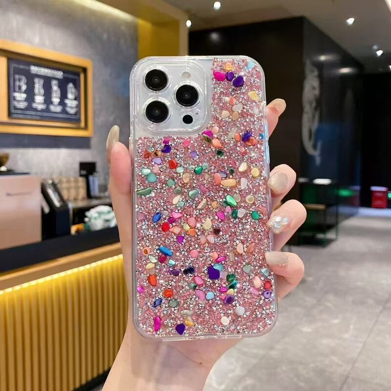 Phone Case Manufacturer - OEM/ODM 3 in 1 Bling Diamond Glitter Hard Back