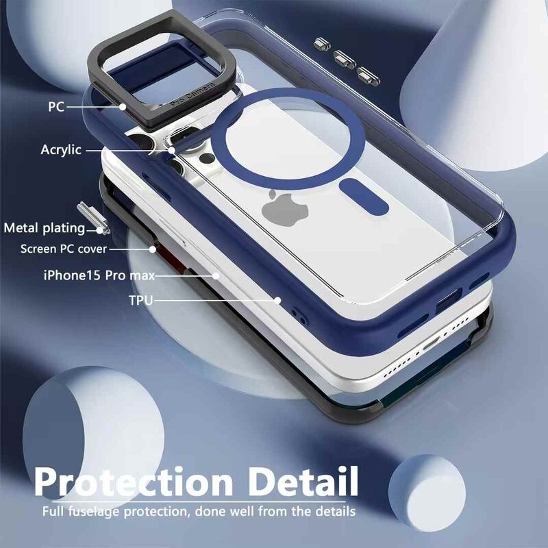 Phone Case Manufacturer - OEM/ODM 3 in 1 Charging Magnetic Transparent Hard