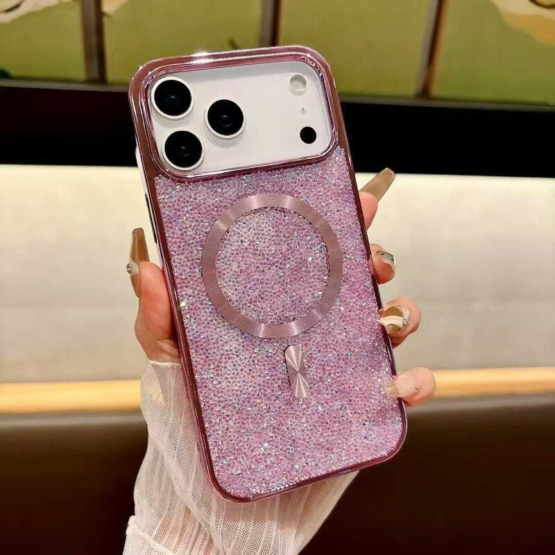 Phone Case Manufacturer - OEM/ODM Bling Glitter Diamond Magnetic for iphone
