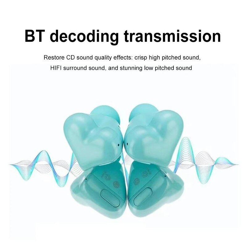 Earbuds Manufacturer - Wholesale Cheap Heart Shaped Cute Girls Wireless