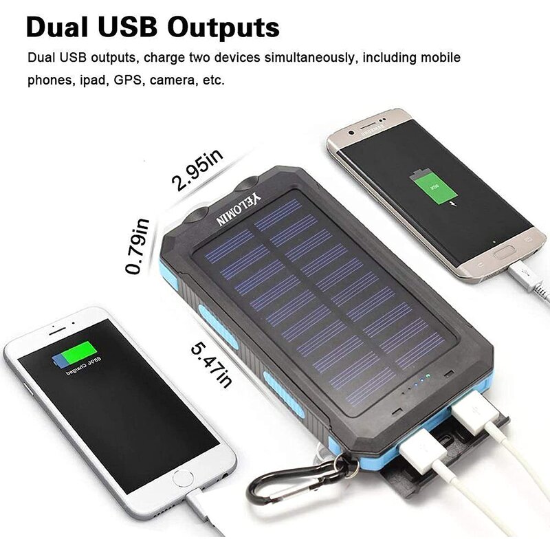 Power Bank Manufacturer - OEM/ODM 20000mah Solar Outdoor Portable