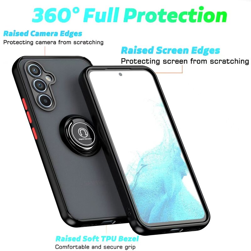 Phone Case Manufacturer - Wholesale Translucent Shockproof with Ring Kickstand