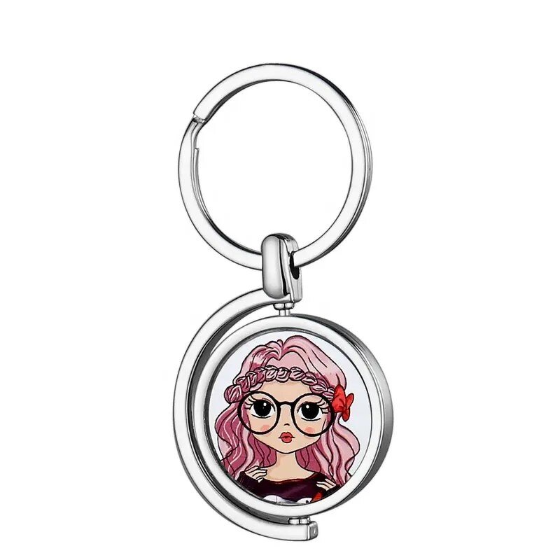 Keychain Manufacturer - OEM/ODM Hot Sales Sublimation Blank Metal Rotating