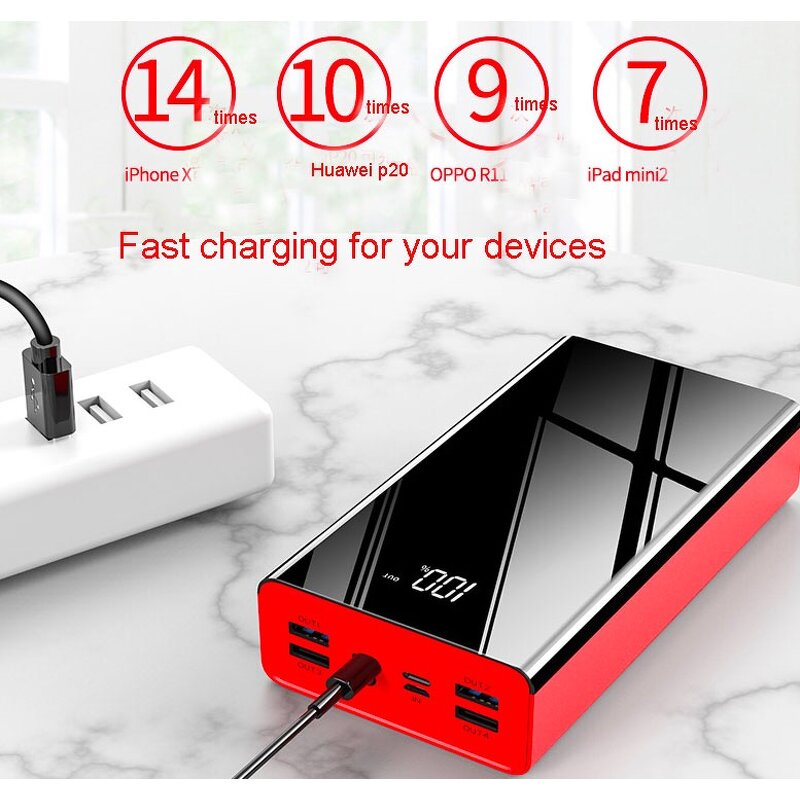 Power Bank Manufacturer - OEM/ODM 2025 Creative High Capacity 4 USB