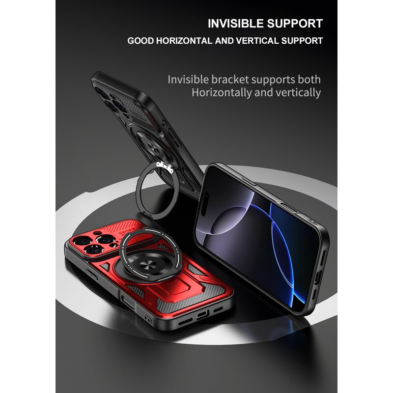 Phone Case Manufacturer - OEM/ODM 360° Rotation Bracket Anti-drop Armor