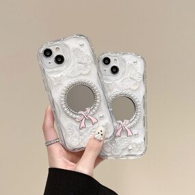 Phone Case Manufacturer - OEM/ODM Pretty Girls Make up Mirror Glue Tpu