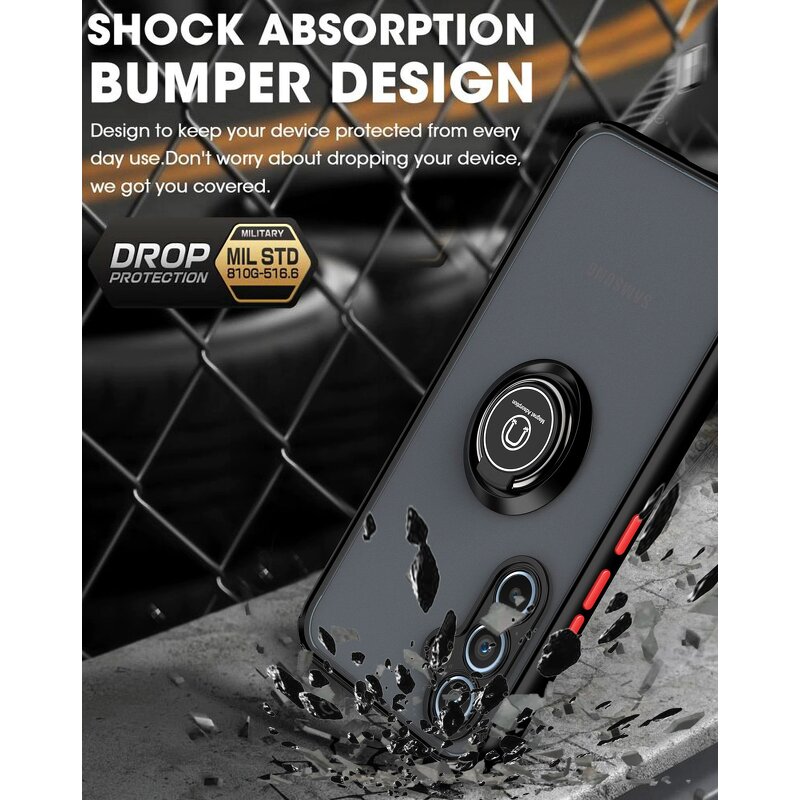 Phone Case Manufacturer - Wholesale Translucent Shockproof with Ring Kickstand