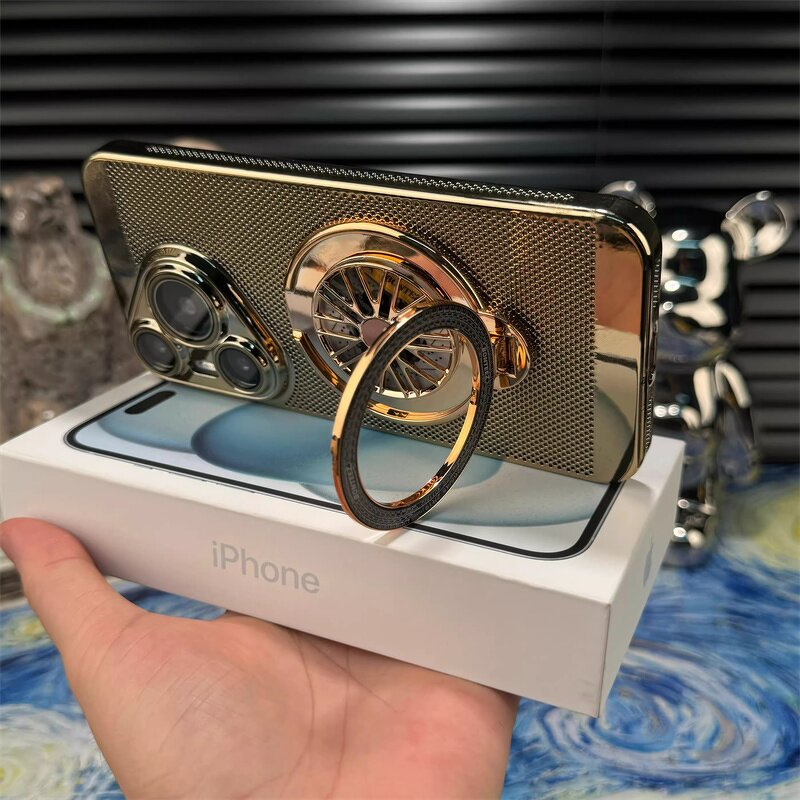 Phone Case Manufacturer - OEM/ODM Luxury Plating Heat Dissipation Mesh Grid