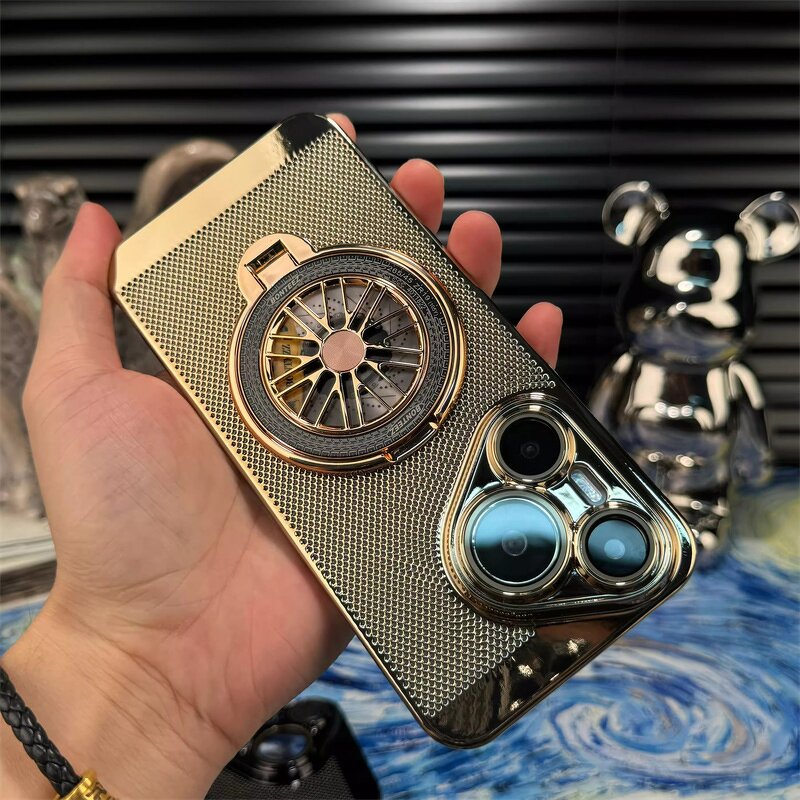 Phone Case Manufacturer - OEM/ODM Luxury Plating Heat Dissipation Mesh Grid