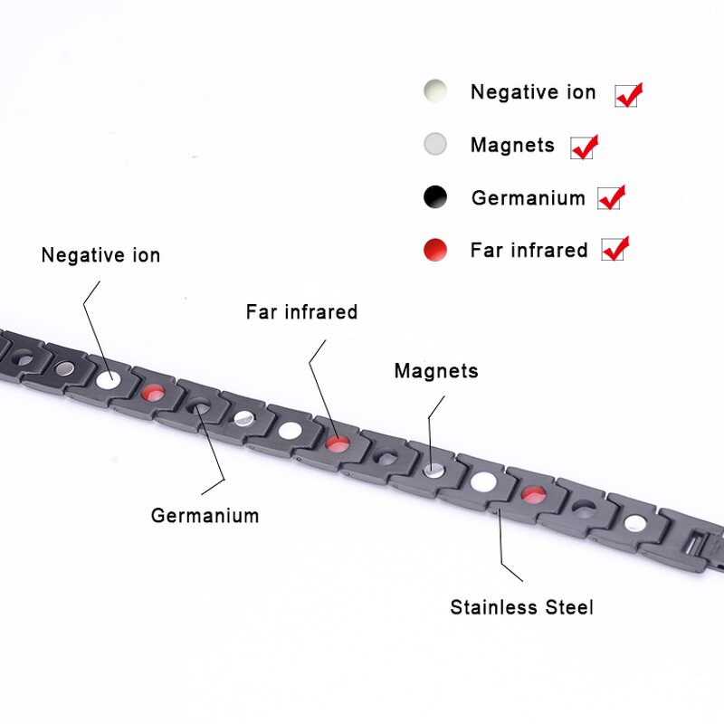 Energy Titanium Bracelet Manufacturer - Germanium Negative Ion Balance Quantum